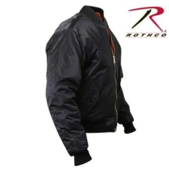 MA-1 Reversible Water repellent Bomber Jacket Embroidered OLIVIA - Picture 4 of 16